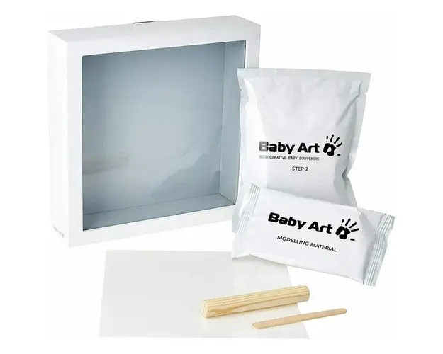 Sculptura in rama Baby Art My Little Steps Grey