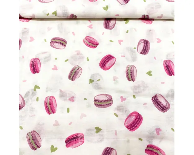 Scutec din muselina macarons roz 80x80cm Kreis Design