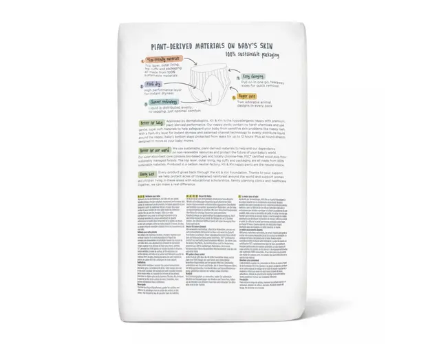 Scutece hipoalergenice Eco KitKin marimea 4, 9-14 kg 32 buc