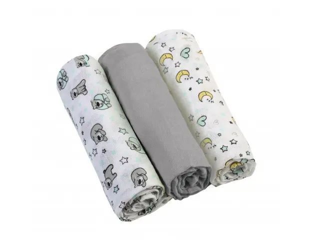 Scutece textile pentru bebelusi 3 buc BabyOno 01 Gri