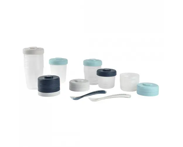 Set 12 recipiente hrana Beaba Storm 2x90 ml, 4x150 ml, 6x250 ml