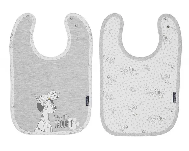 Set 2 bavetele reglabile Bebe Jou Licenta Disney 101 Dalmatians