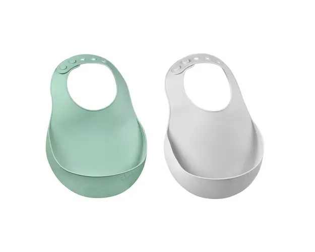 Set 2 bavete silicon Beaba Light MistSage Green