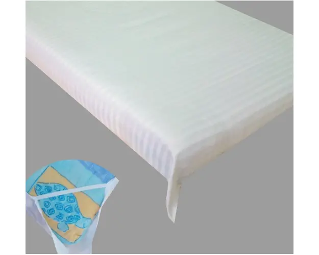 Set 2 cearsafuri din damasc cu elastic pe colt pt 140x70 cm