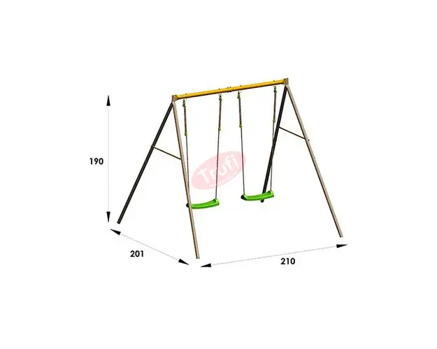 Set 2 leagane cu cadru Duetto