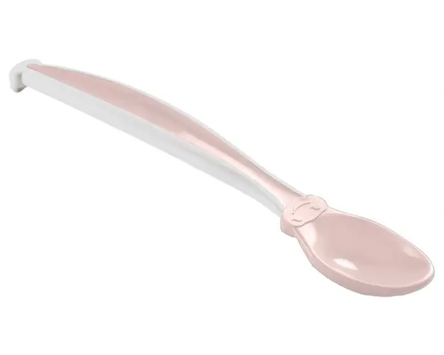 Set 2 lingurite cu varf moale Thermobaby Powder Pink