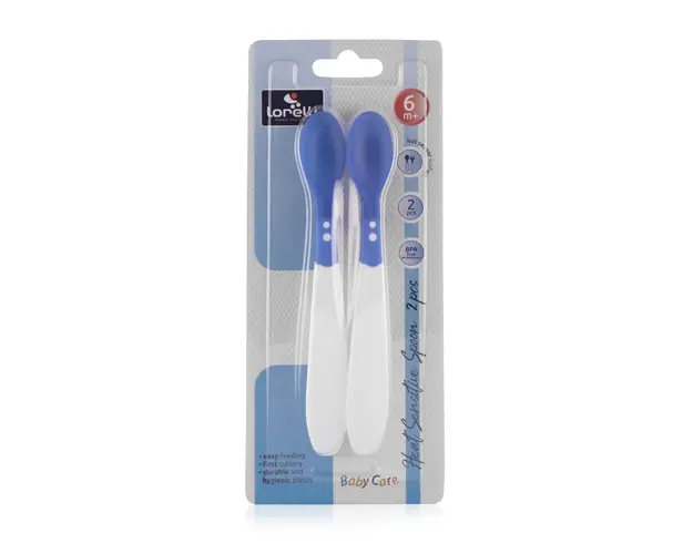 Set 2 lingurite termosensibile 6 luni Blue