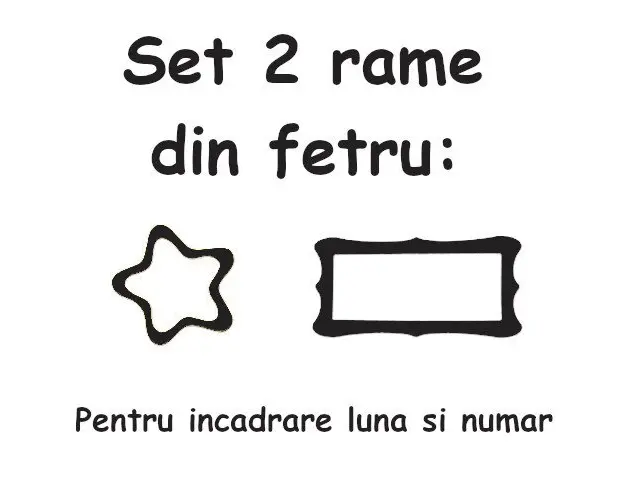 Set 2 rame din fetru pentru Paturica Millestone
