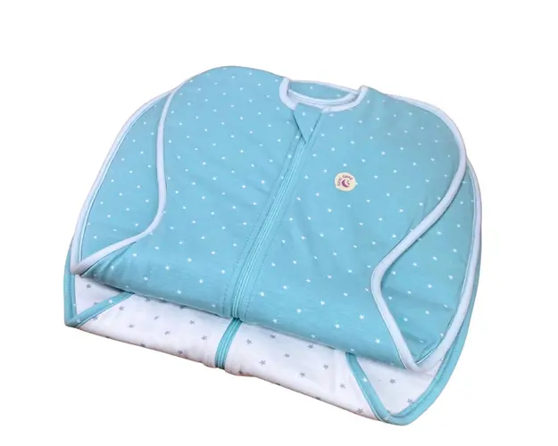 Set 2 saci de dormit nou-nascut Swaddle First Sleep Calm Star Calm Light 1 tog