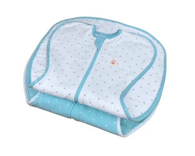 Set 2 saci de dormit nou-nascut Swaddle First Sleep Calm Star Calm Light 1.5 tog