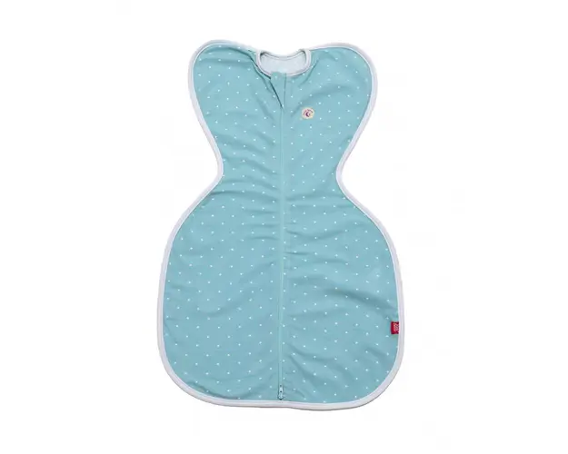 Set 2 saci de dormit swaddle First Sleep Calm Star and Coral Blue pentru nou-nascuti