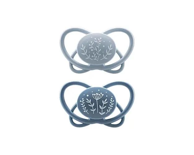 Set 2 suzete MyButterfly din silicon cu cutie de transport si sterilizare 16 - 32 luni nip