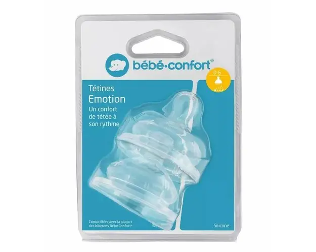 Set 2 tetine silicon Bebe Confort Emotion S0 0-6 luni