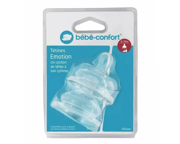 Set 2 tetine silicon Bebe Confort Emotion S2 6-24 luni