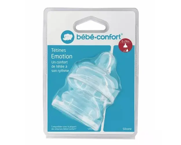 Set 2 tetine silicon Bebe Confort Emotion S3 6-24 luni