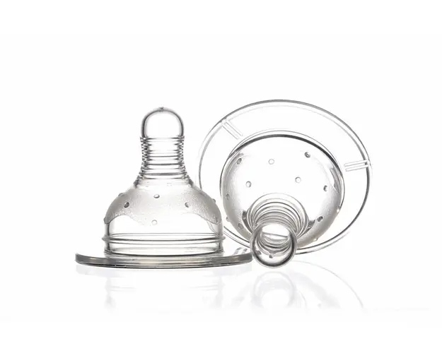 Set 2 tetine Minut Baby silicon gat larg 0+