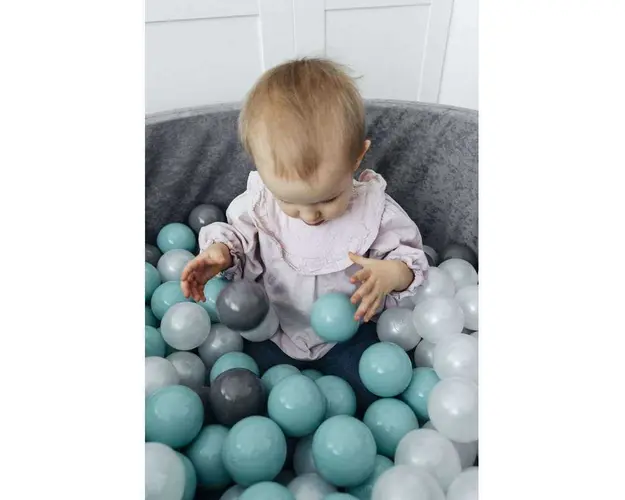Set 200 bile din plastic colorate albverde mentagri 7 cm Flumi