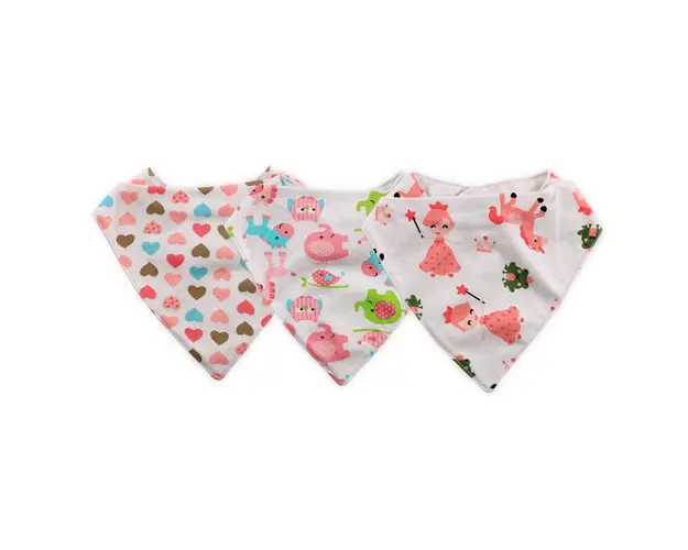 Set 3 bavete tip bandana din bumbac