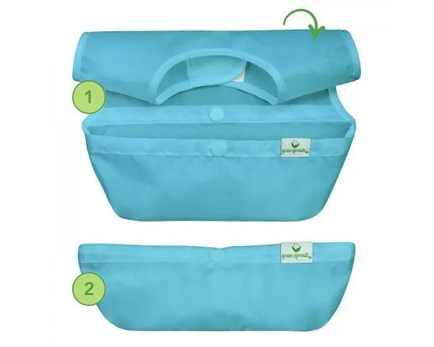 Set 3 bavetele Easy Wear Snapn Go Green Sprouts Flower Field