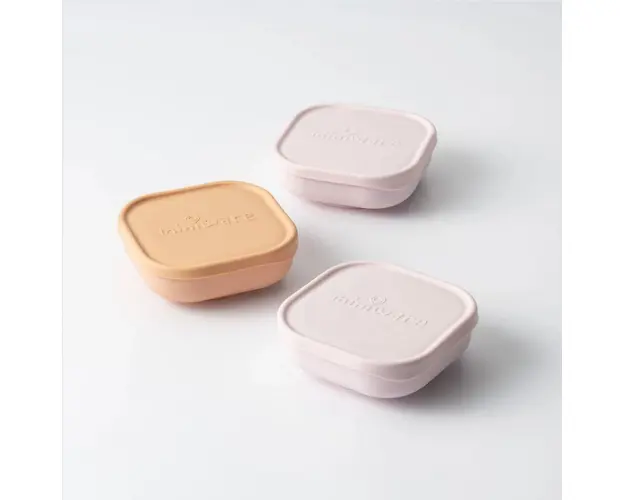 Set 3 boluri pentru hrana bebelusi Miniware Snack Bowl Cotton Candy+Toffee+Vanilla