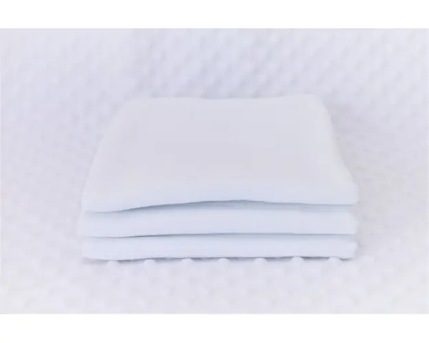 Set 3 museline culoare alb 75x75 cm