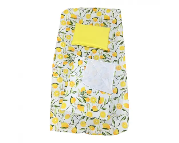 Set 3 piese paturica cu cearsaf si pernuta 140x70 cm Lamai