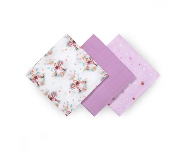 Set 3 scutece Babyono cu fibre bambus natural mov