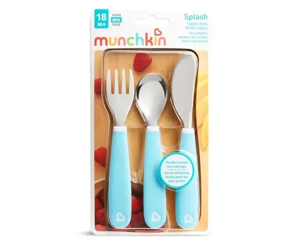 Set 3 tacamuri Munchkin pentru copii Splash 18L+ light blue