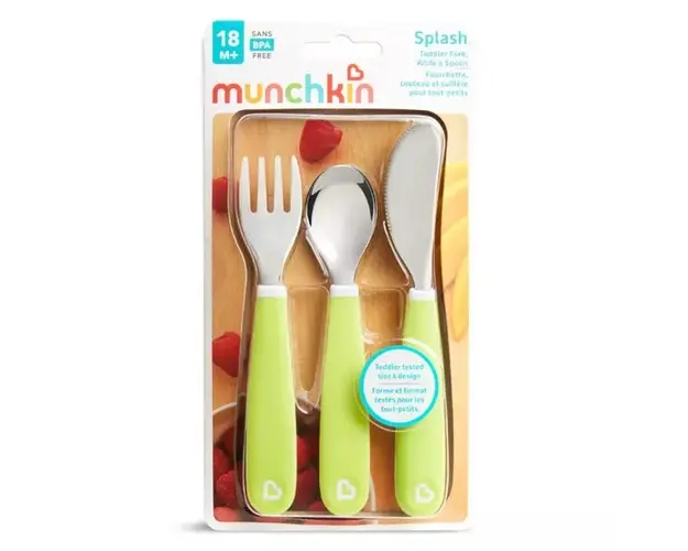 Set 3 tacamuri Munchkin pentru copii Splash 18L+ light green