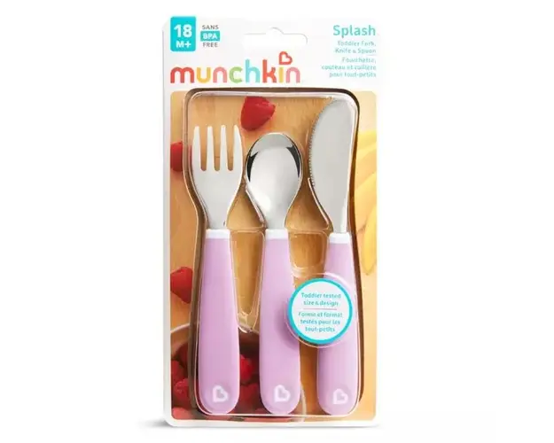 Set 3 tacamuri Munchkin pentru copii Splash 18L+ light purple