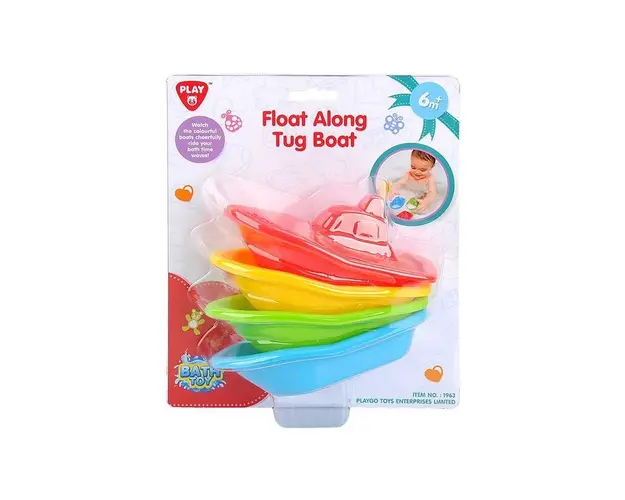 Set 4 jucarii de baie vaporase plutitoare A Haberkorn 6 luni+