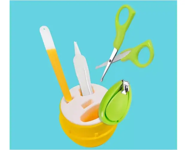 Set 4 piese pentru ingrijirea unghiilor bebelusului Pisica Turquaz