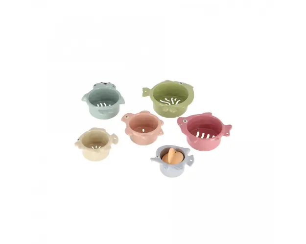 Set 6 forme baie Jipy stivuibile plastic bio