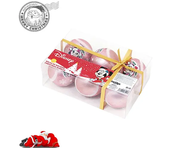 Set 6 globuri brad Craciun Minnie Mouse