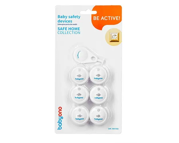 Set 6 protectii pentru priza cu cheita Baby Ono