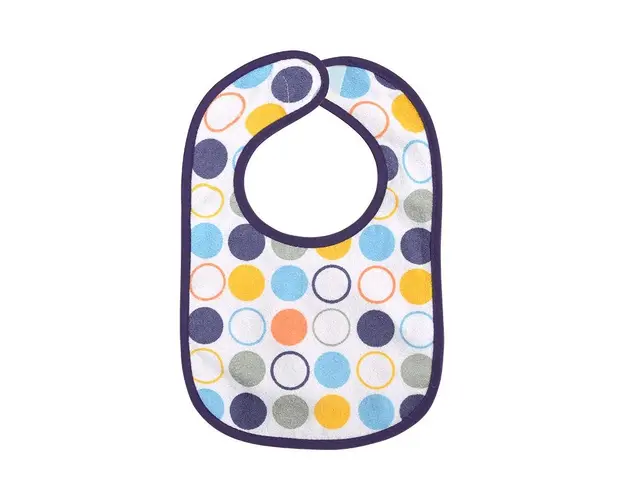 Set 7 bavete bumbac si peva 30 x 19 cm inchidere cu banda velcro baietei