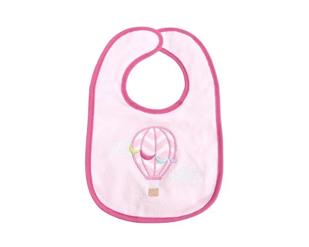 Set 7 bavete bumbac si peva 30 x 19 cm inchidere cu banda velcro fetite