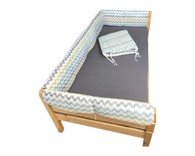 Set aparatori laterale Maxi pentru pat Montessori 160x80 cm Valuri