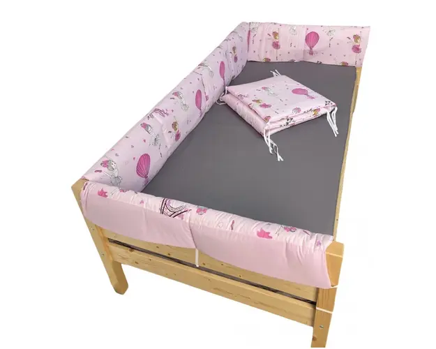 Set aparatori laterale Maxi pentru pat Montessori 90x200 cm Balerine