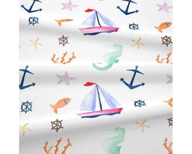 Set babynest si paturica bumbac organic By the sea