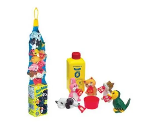 Set baloane de sapun Bubbelix 5 figurine vesele mini Pustefix bubble Toys animale companie