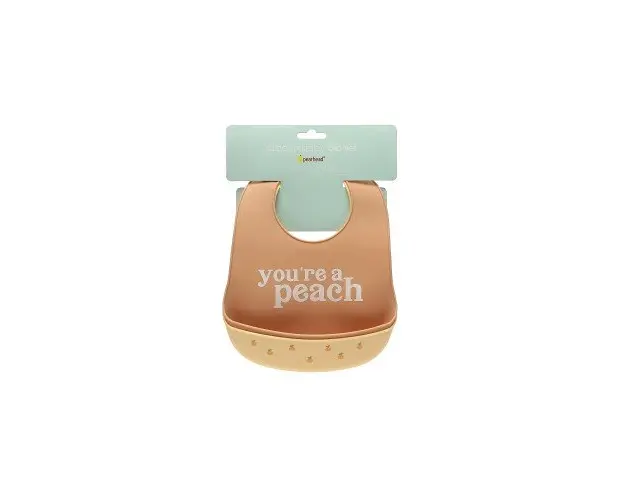 Set bavete din silicon Pearhead Peach