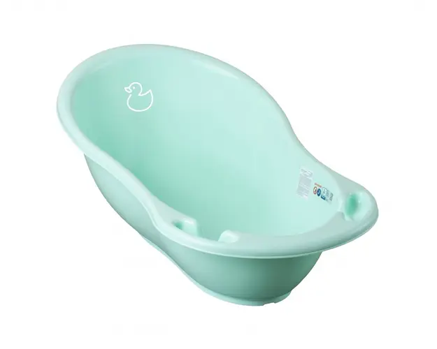 Set Cadita 86 cm cu suport metalic si suport anatomic Duck Mint