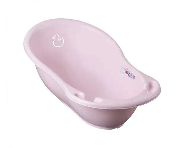 Set Cadita 86 cm cu suport metalic si suport anatomic Duck Roz