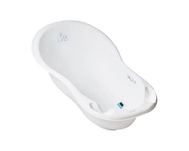 Set Cadita cu suport metalic Little Bunnies 102cm Alb