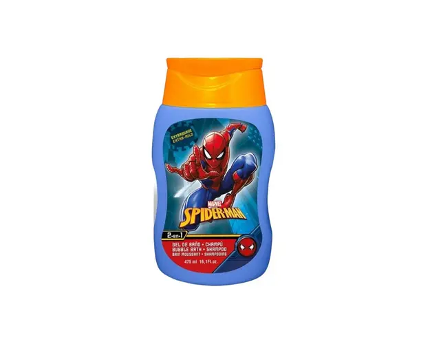 Set cadou Spiderman, cu Spumant de baie si Sampon 475ml si balsam de buze, in borseta cool, Baieti