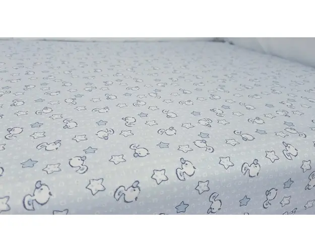 Set cearceafuri Blue Ducks KidsDecor cu elastic din bumbac 63x127 cm