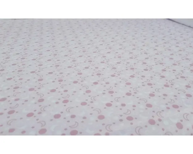 Set cearceafuri Pink Moon KidsDecor cu elastic din bumbac 70x120 cm