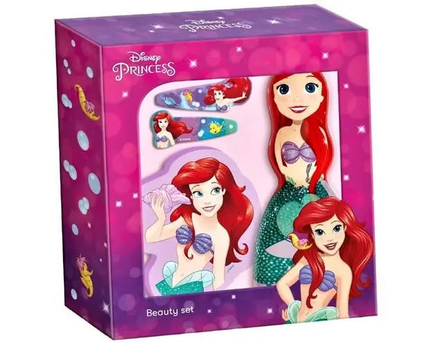 Set cu gel de dus, agrafe si buretel Ariel Lorenay