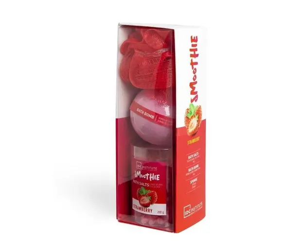 Set de baie cu aroma de capsuni IDC Institute 99592, 340 g